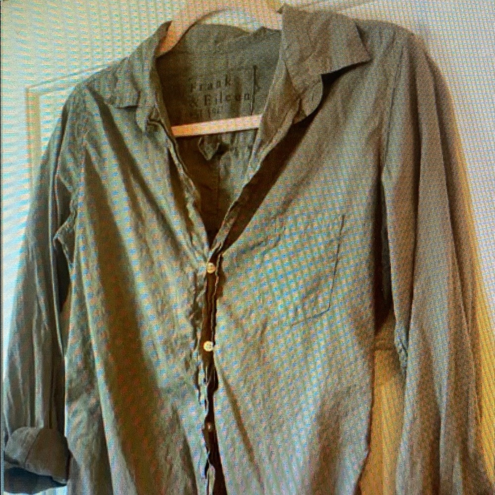 Frank & Eileen Olive Button-Up Shirt - Picture 2 of 3